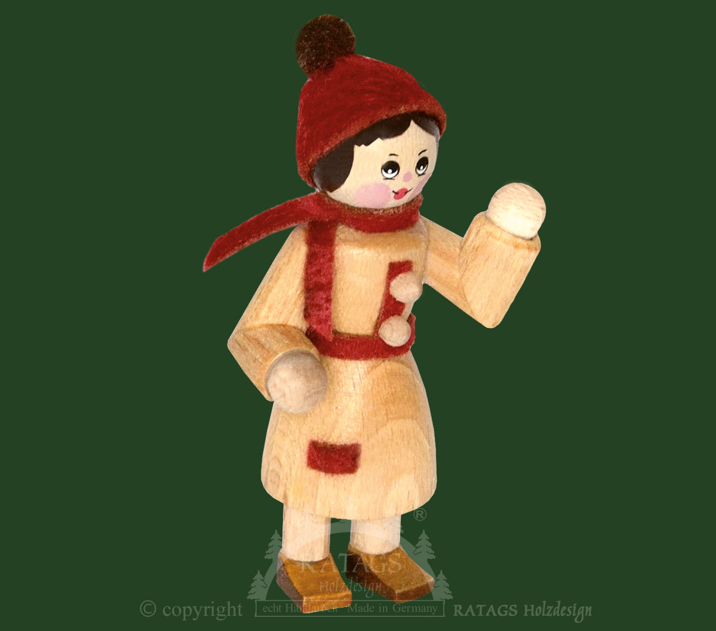 Sammler-Püppchen, Mädchen mit erhobener Hand Sammler-Püppchen, Mädchen mit erhobener Hand