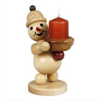 Schneemann Junior Lichterhalter rechts mittel 20 cm