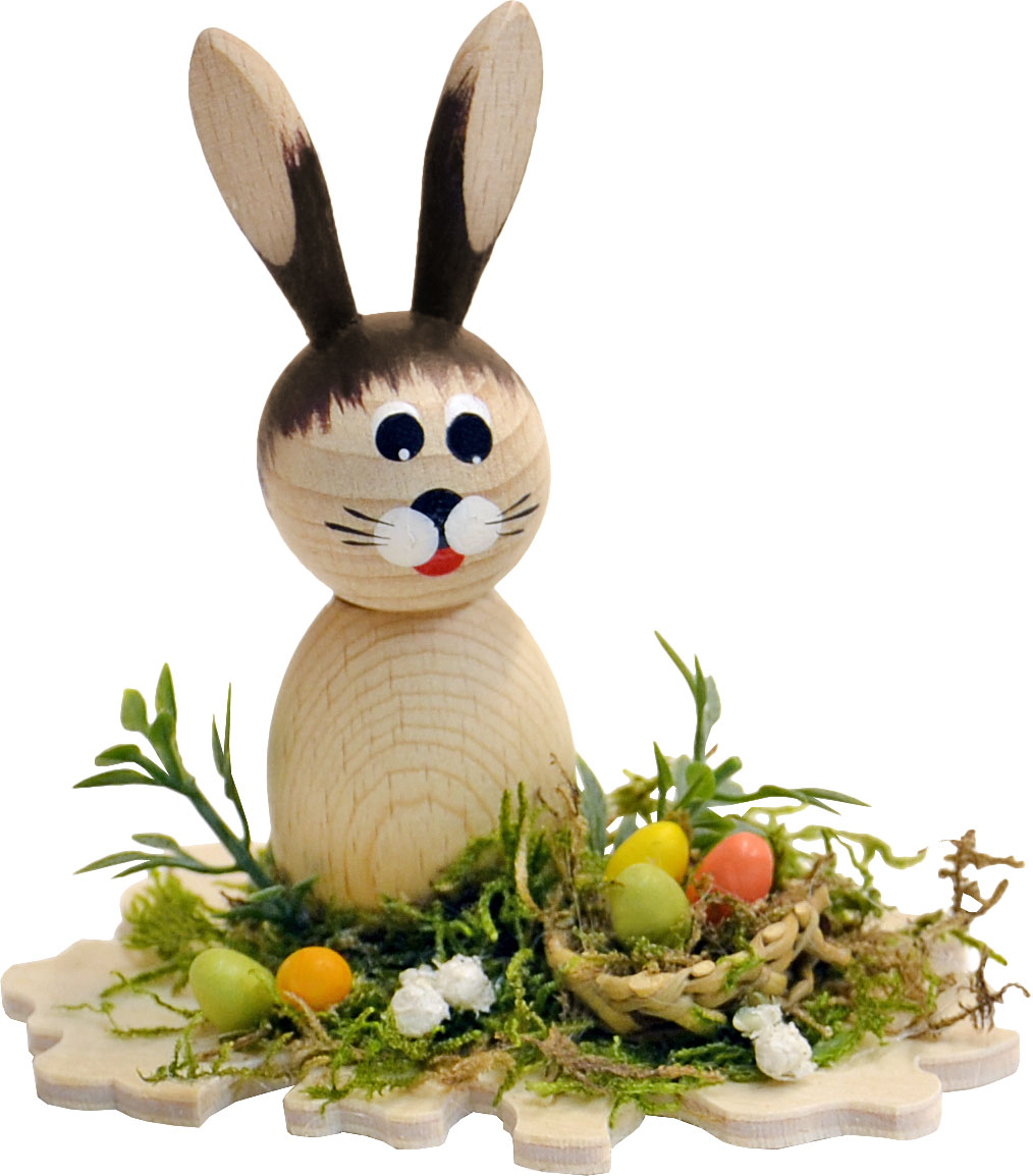 Häschen, natur, im Gras mit Korb, bunte Häschen, natur, im Gras mit Korb, bunte