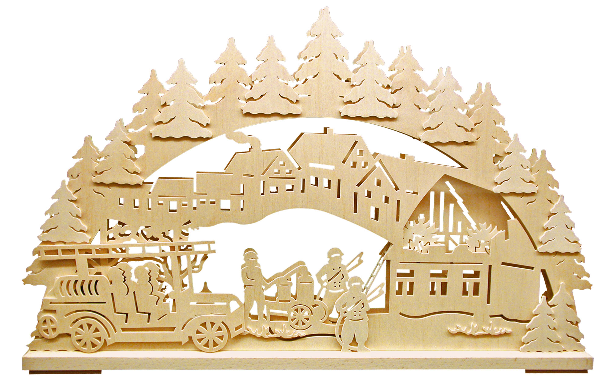 Schwibbogen groß, Feuerwehr Schwibbogen groß, Feuerwehr