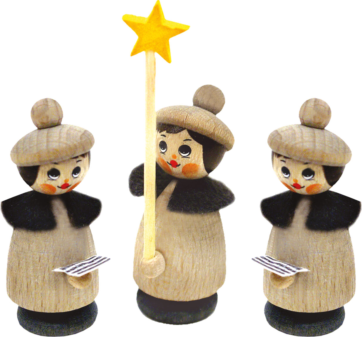 Figuren, 3er Set, Kurrende, grau Figuren, 3er Set, Kurrende, grau