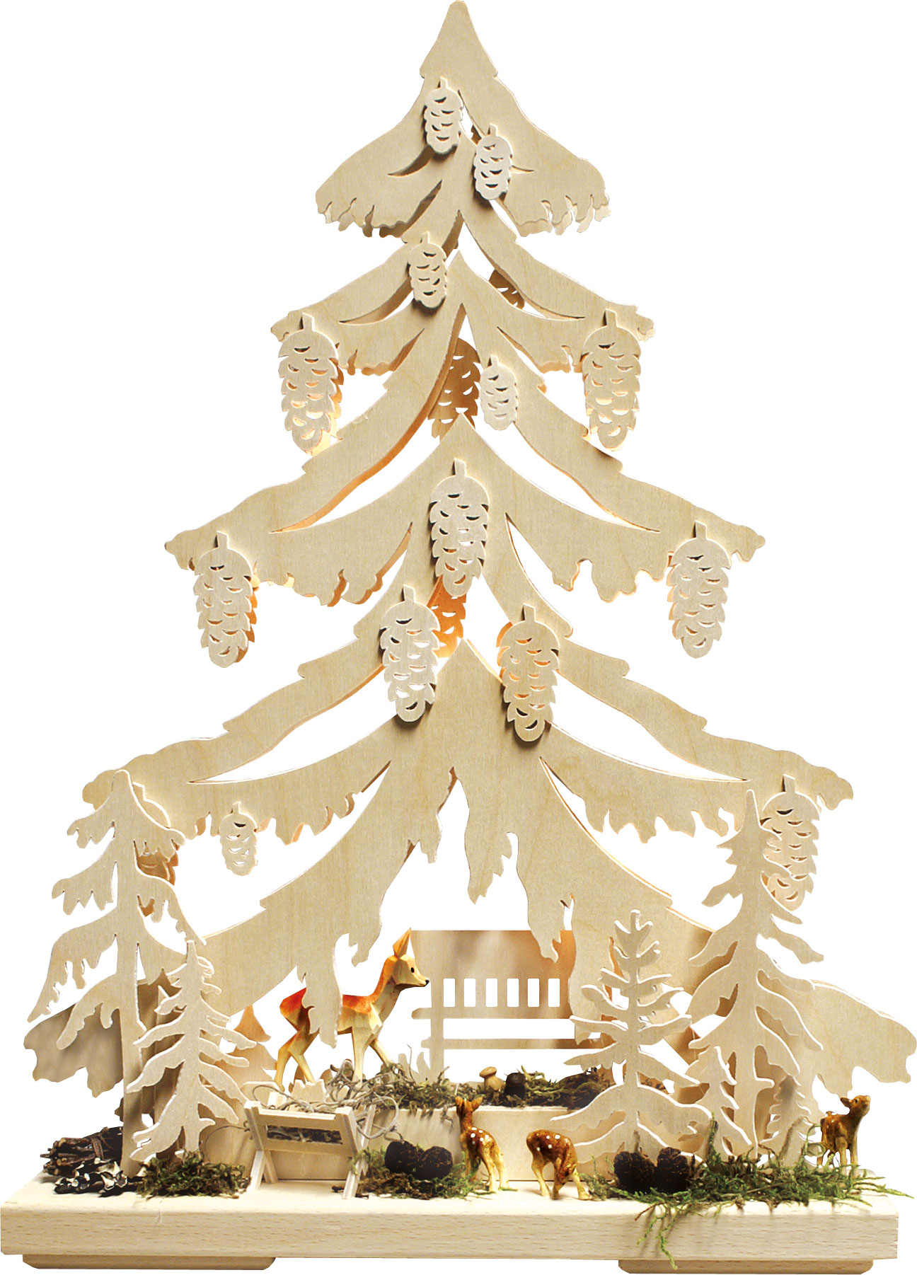 Tanne klein, Futterkrippe, Rehkitz