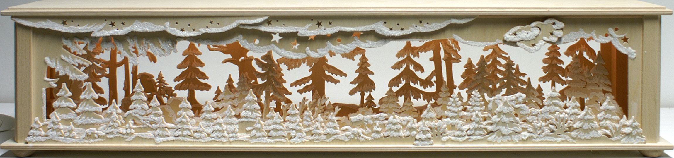 Raumleuchte mittelgroß, 70 cm Wald, Raureif Raumleuchte mittelgroß, 70 cm Wald, Raureif