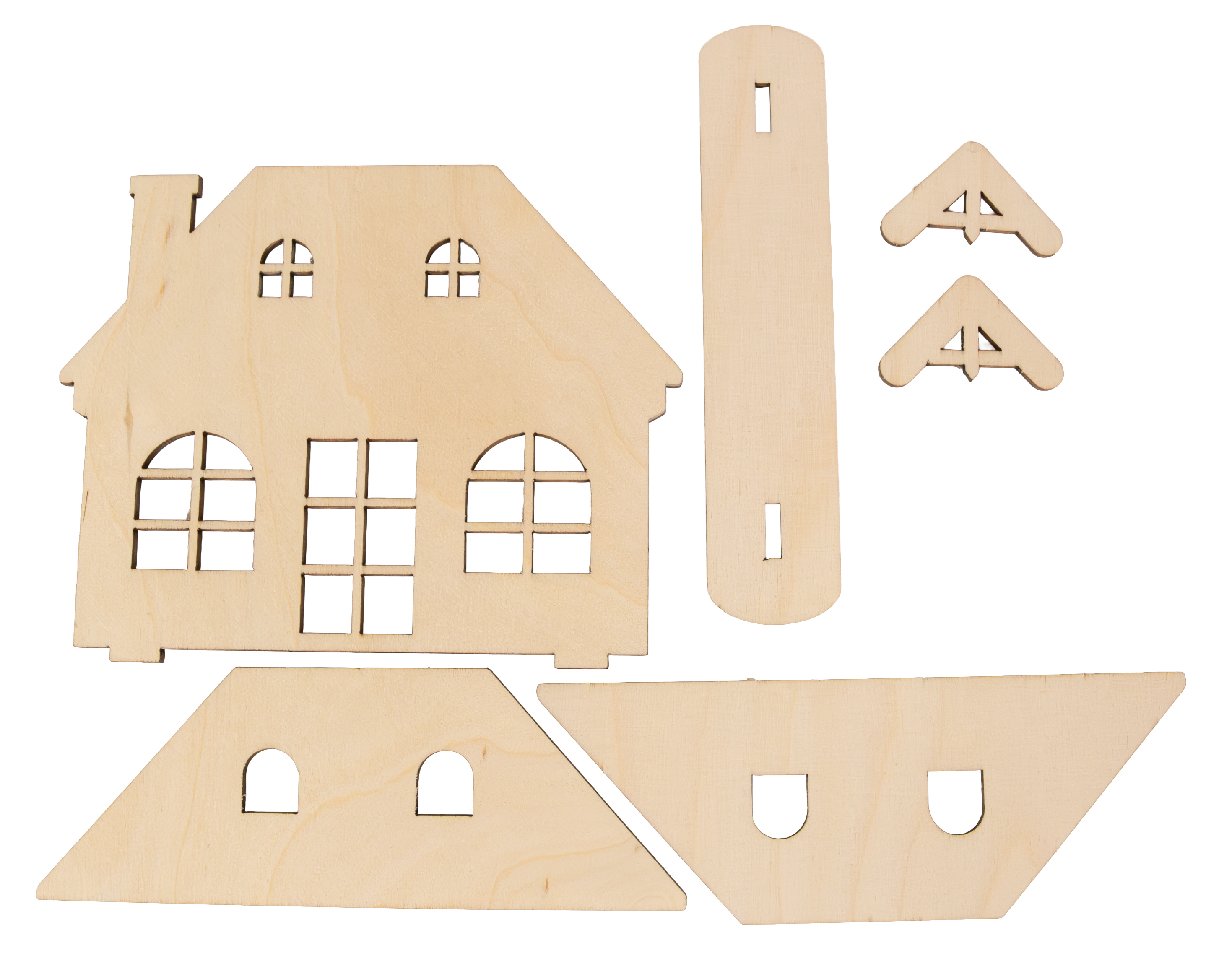 Steckfigur zum Basteln, Haus