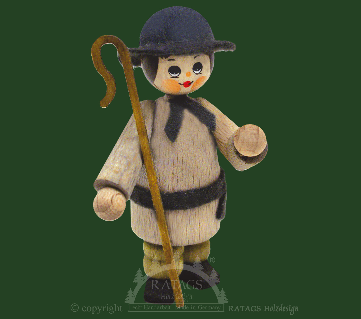 Figur, Schäfer, grau Figur, Schäfer, grau