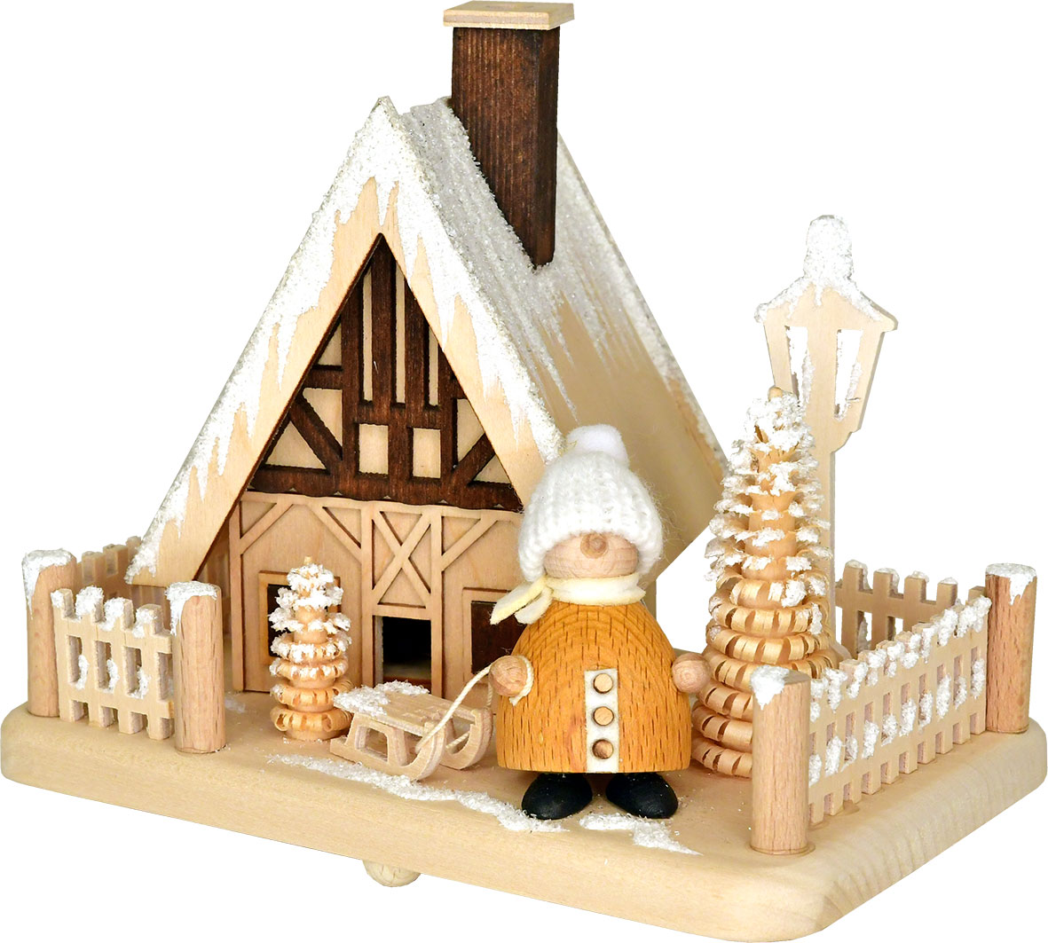 Räucherhaus, Snow-Molly, Raureif Räucherhaus, Snow-Molly, Raureif