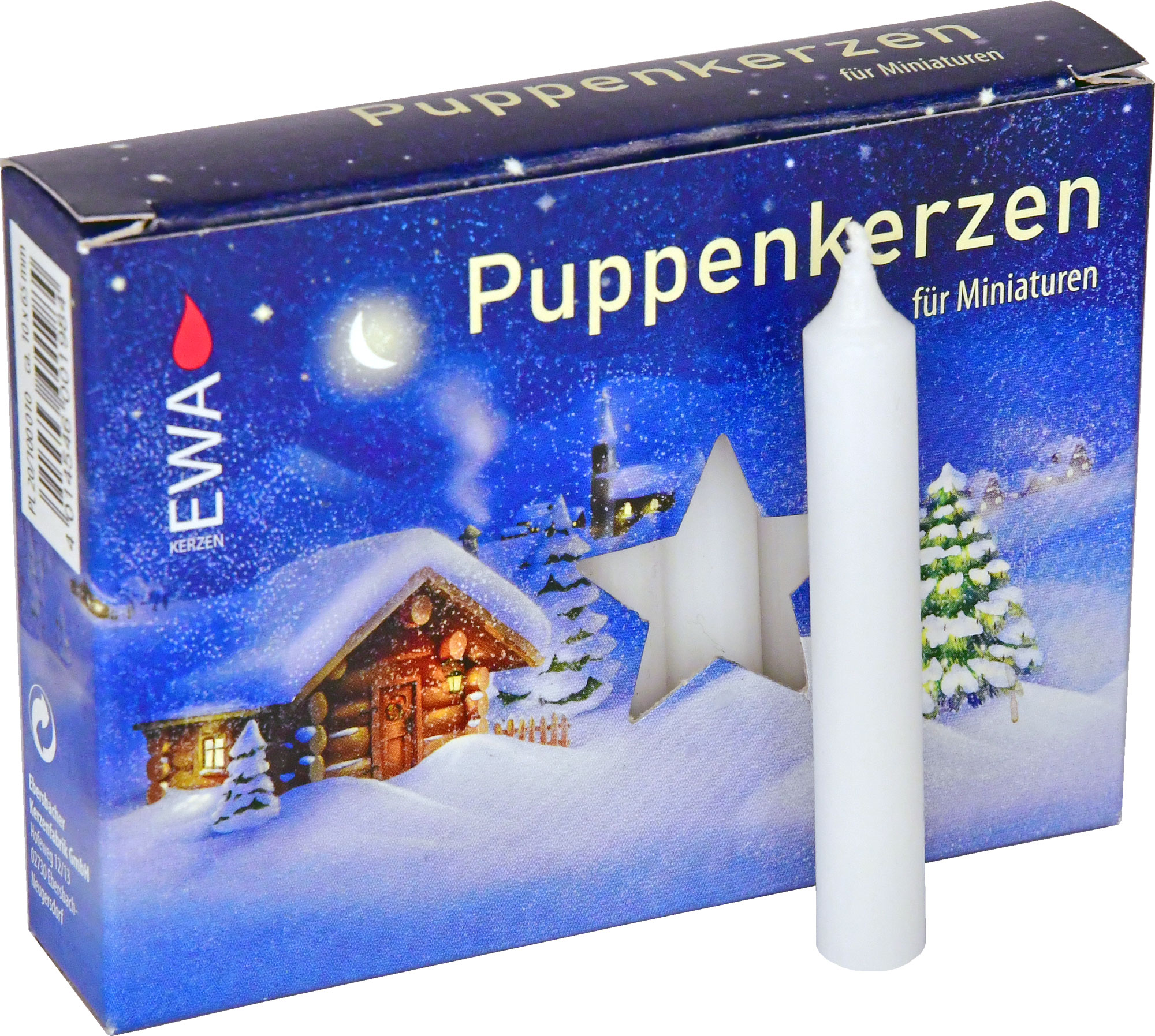 Puppenlichter, 20 Stück, weiß