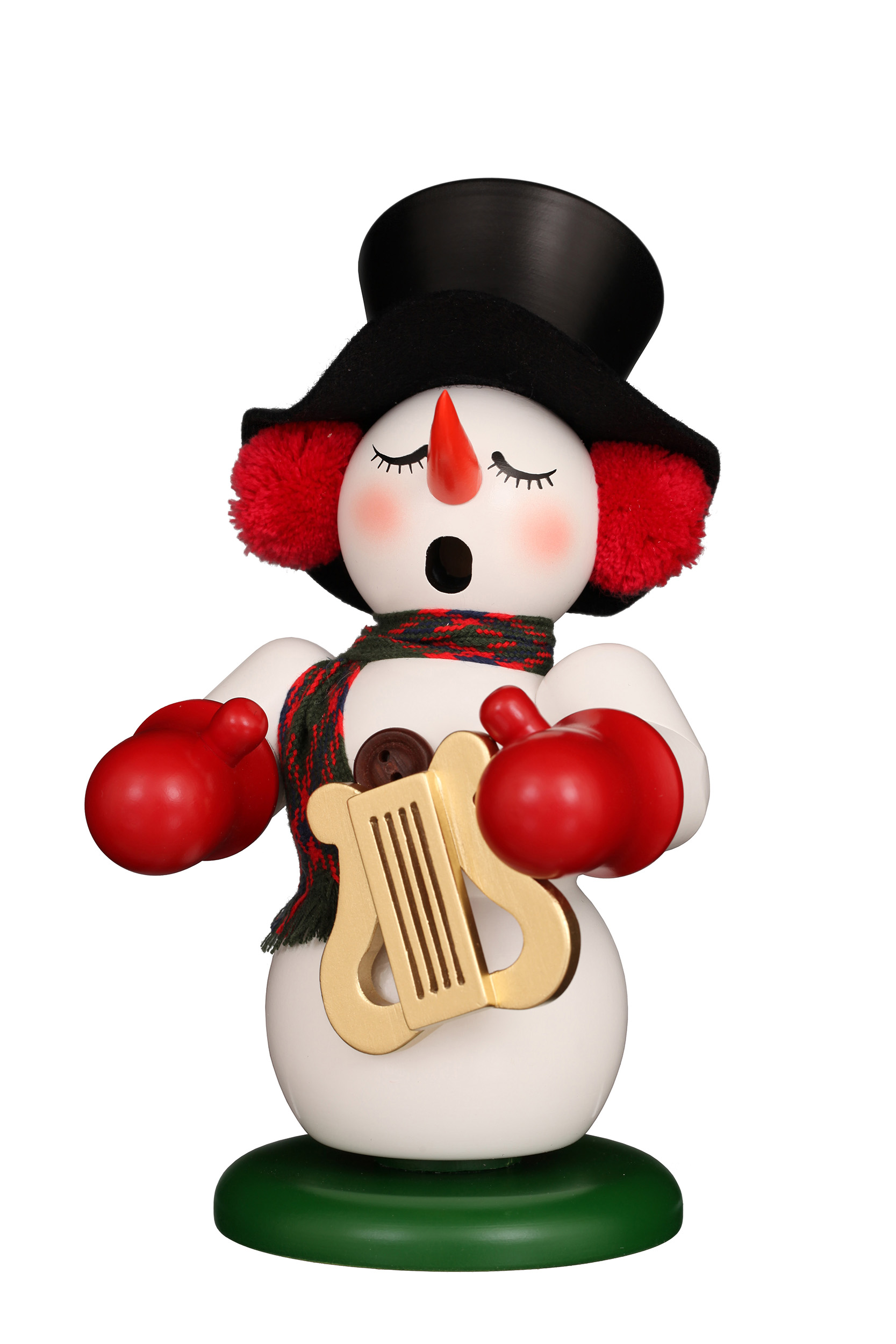 Räuchermann, Schneemann mit Leier Räuchermann, Schneemann mit Leier
