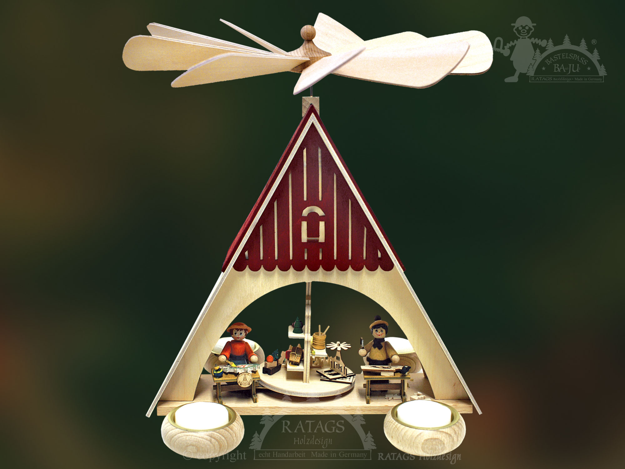 Bastelset, Giebelpyramide, Regal Bastelset, Giebelpyramide, Regal