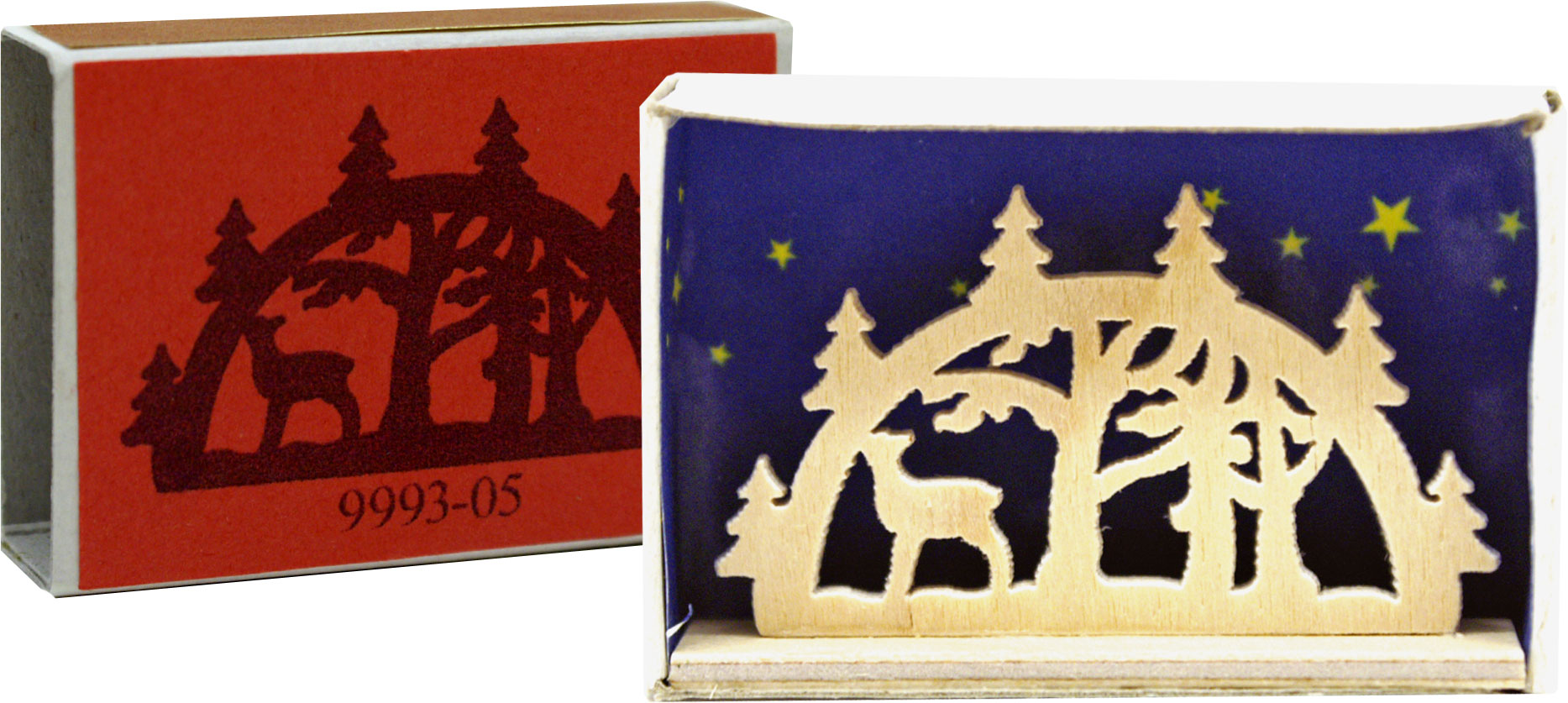 Miniaturschwibbogen Streichholzschachtel Waldesruh Miniaturschwibbogen Streichholzschachtel Waldesruh