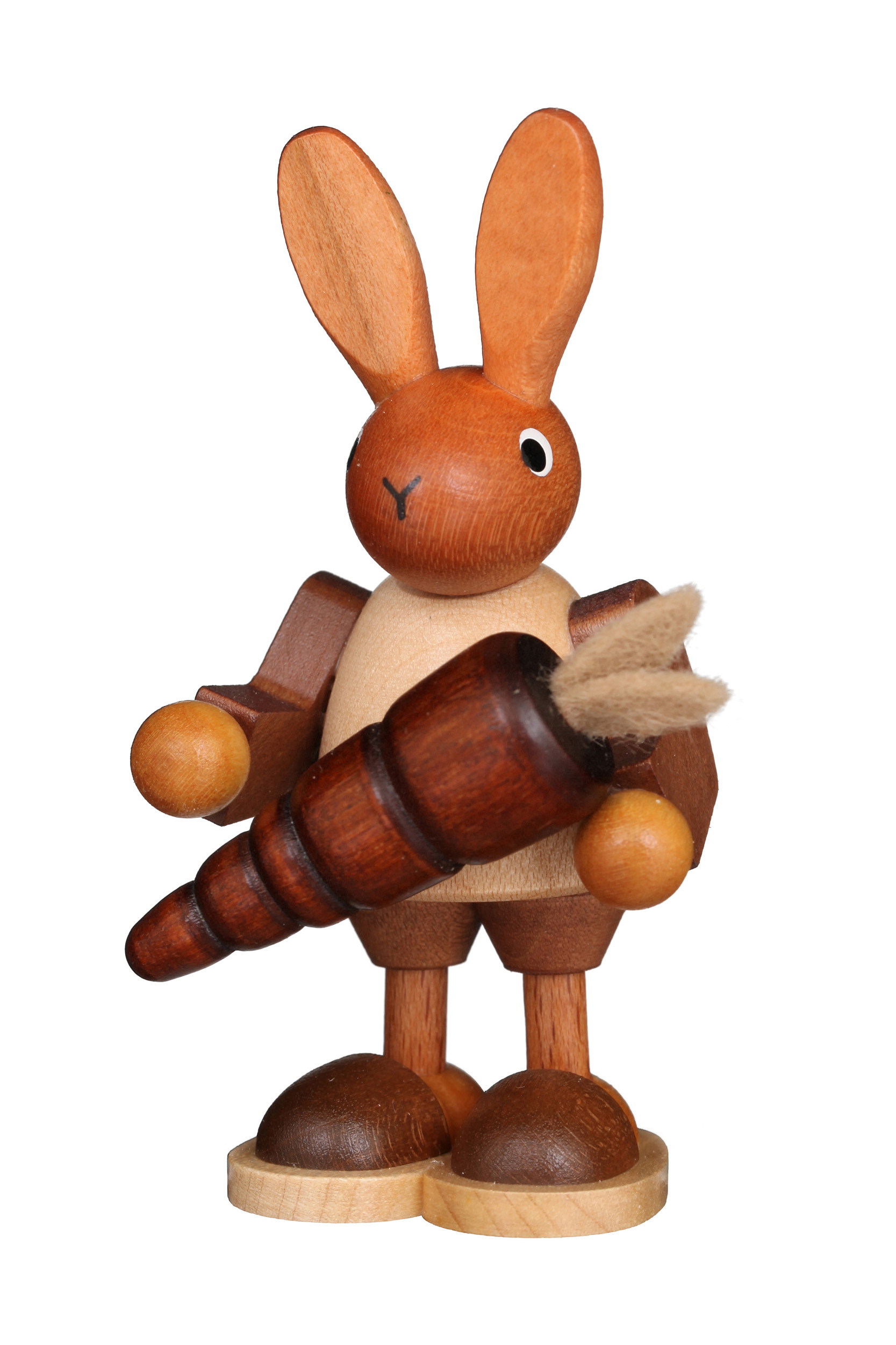 Hase mit Karotte natur, H 8,5 cm Hase mit Karotte natur, H 8,5 cm