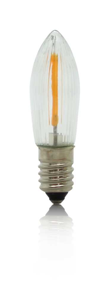 BP Filament LEDTopkerze geriffelt 14-55V 0,1-0,2W klar warm-weiß BP Filament LEDTopkerze geriffelt 14-55V 0,1-0,2W klar warm-weiß