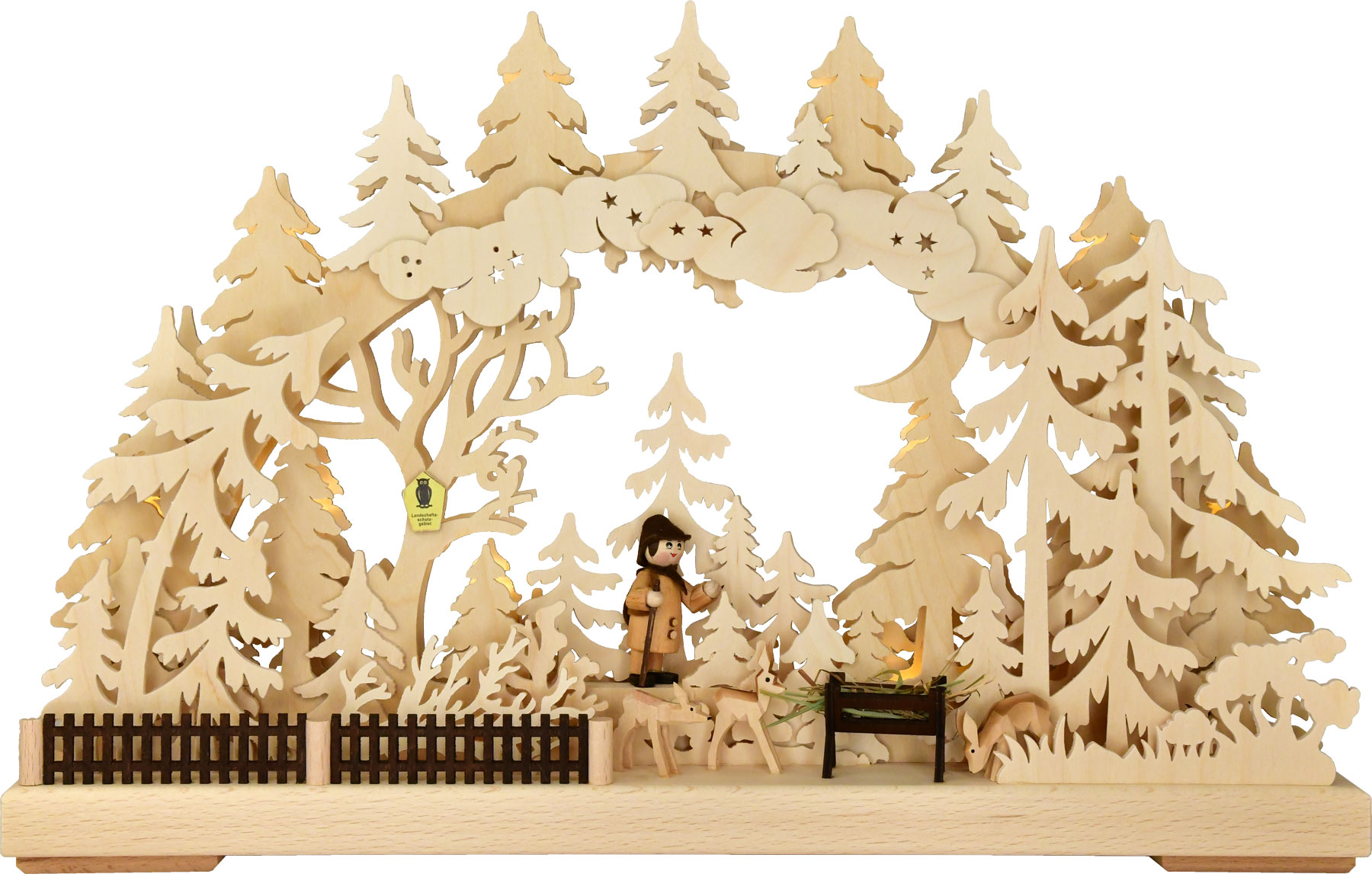 3D-Schwibbogen klein, Rehe im Naturschutzgebiet 3D-Schwibbogen klein, Rehe im Naturschutzgebiet