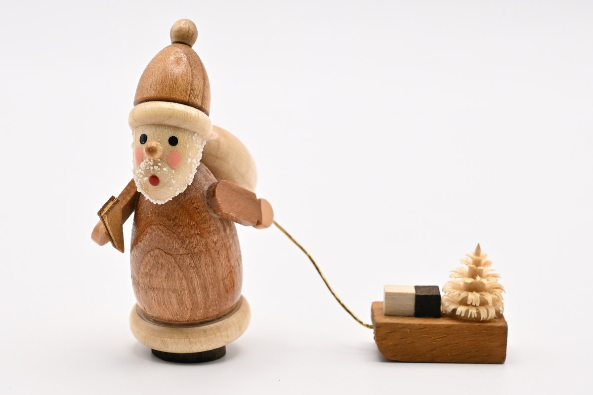 Figur, Weihnachtsmann groß, natur Figur, Weihnachtsmann groß, natur