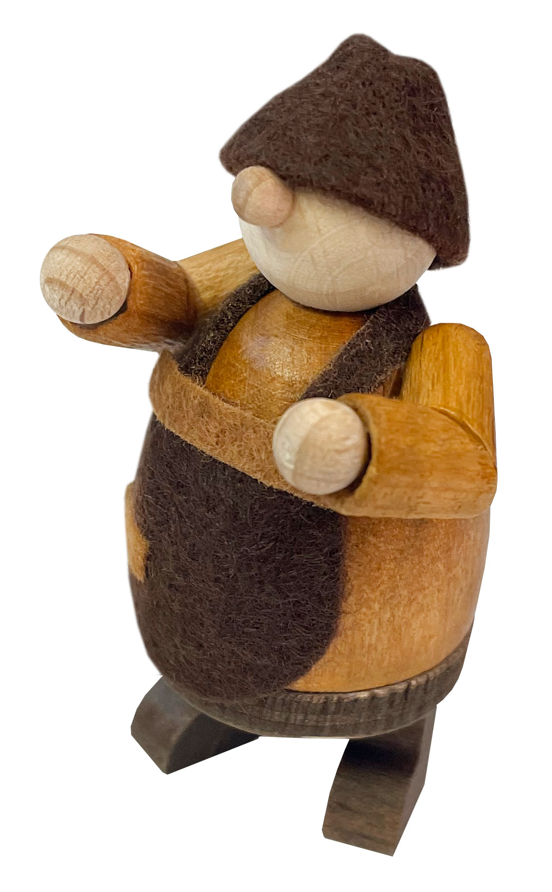 Figur, Walki, braune/hellbraune Schürze
