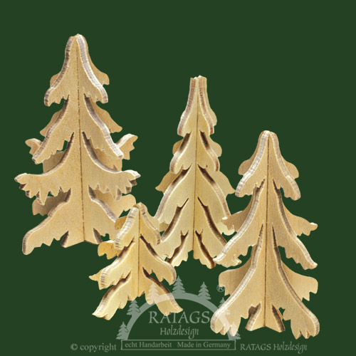 4er Set Steckbäume, 3+6,5cm 4er Set Steckbäume, 3+6,5cm