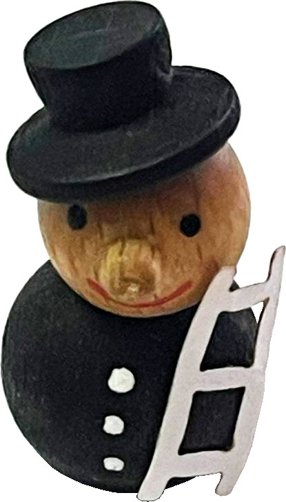 Figur Weihnachtsmann rot mit Baum, 3 cm Figur Weihnachtsmann rot mit Baum, 3 cm