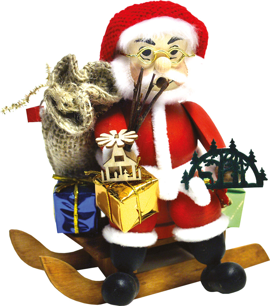 Kantenhocker, Weihnachtsmann auf Schlitten Kantenhocker, Weihnachtsmann auf Schlitten