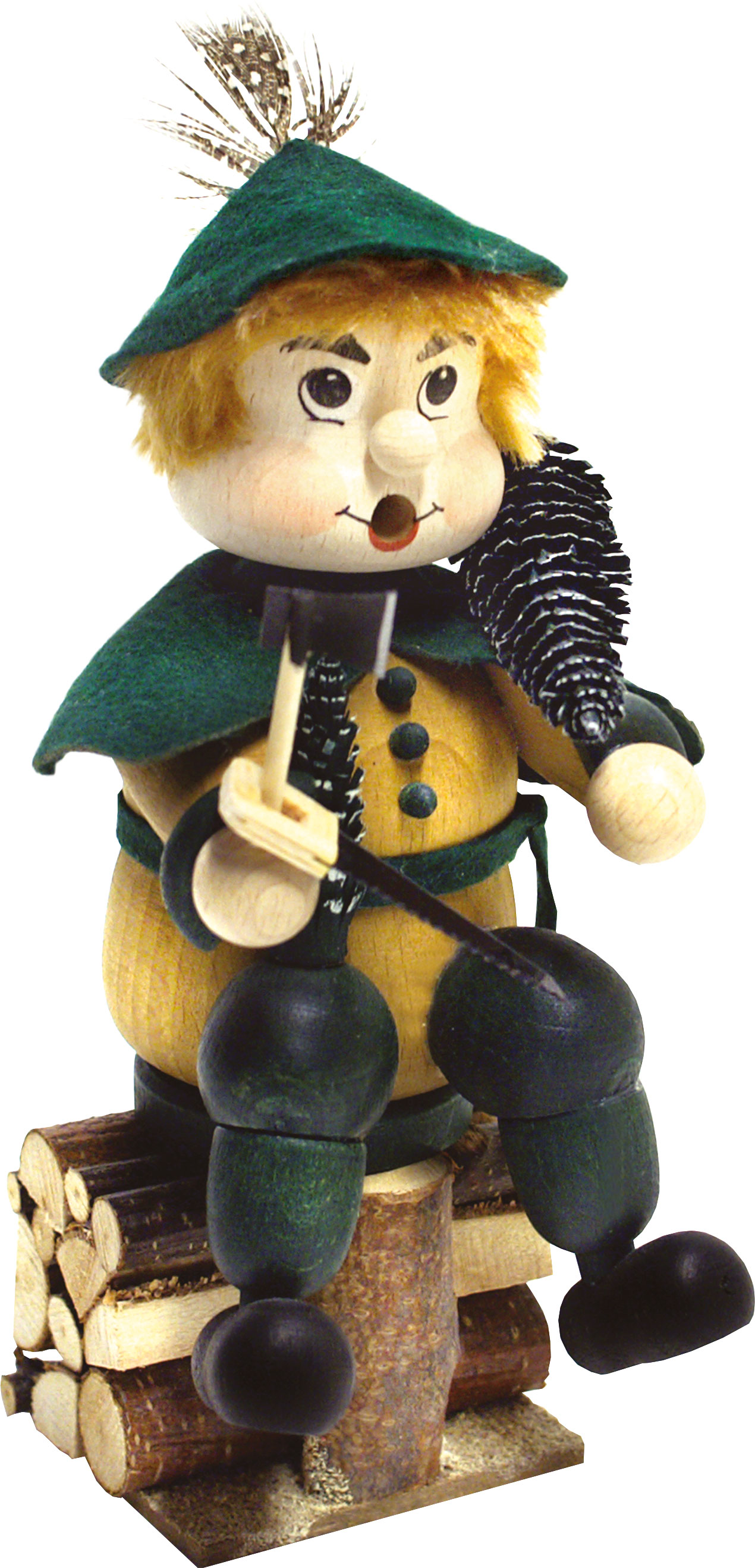 Kantenhocker, Baummauser auf Holzstapel