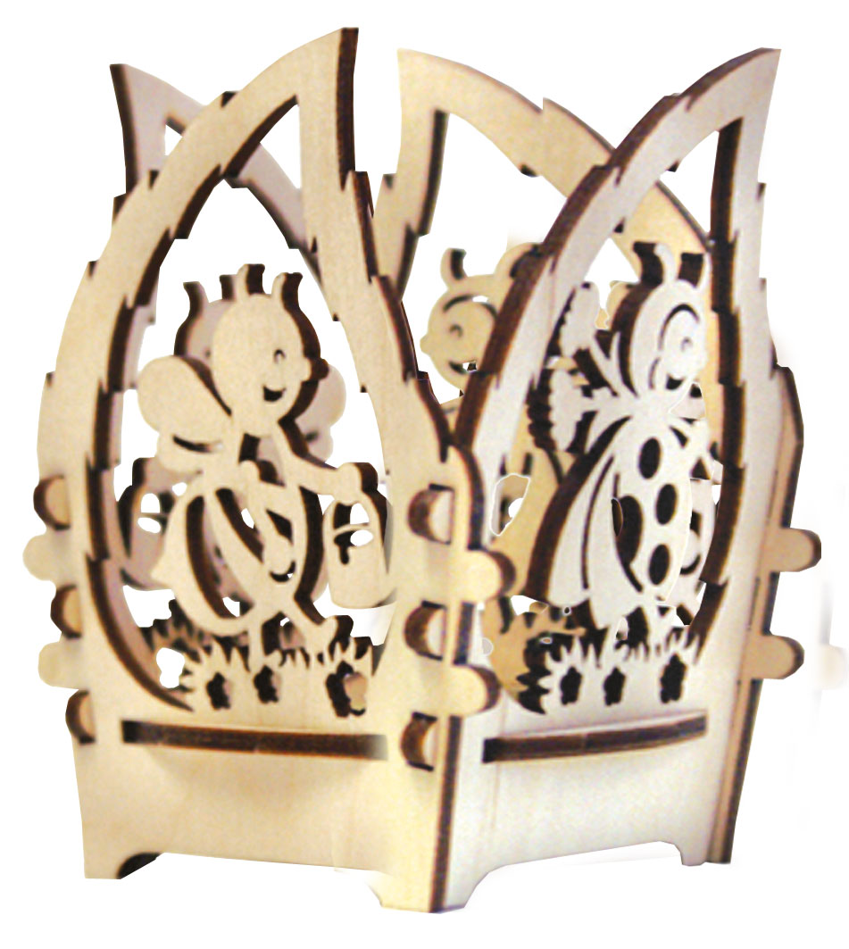 Teelichthalter, Glückskäfer, natur