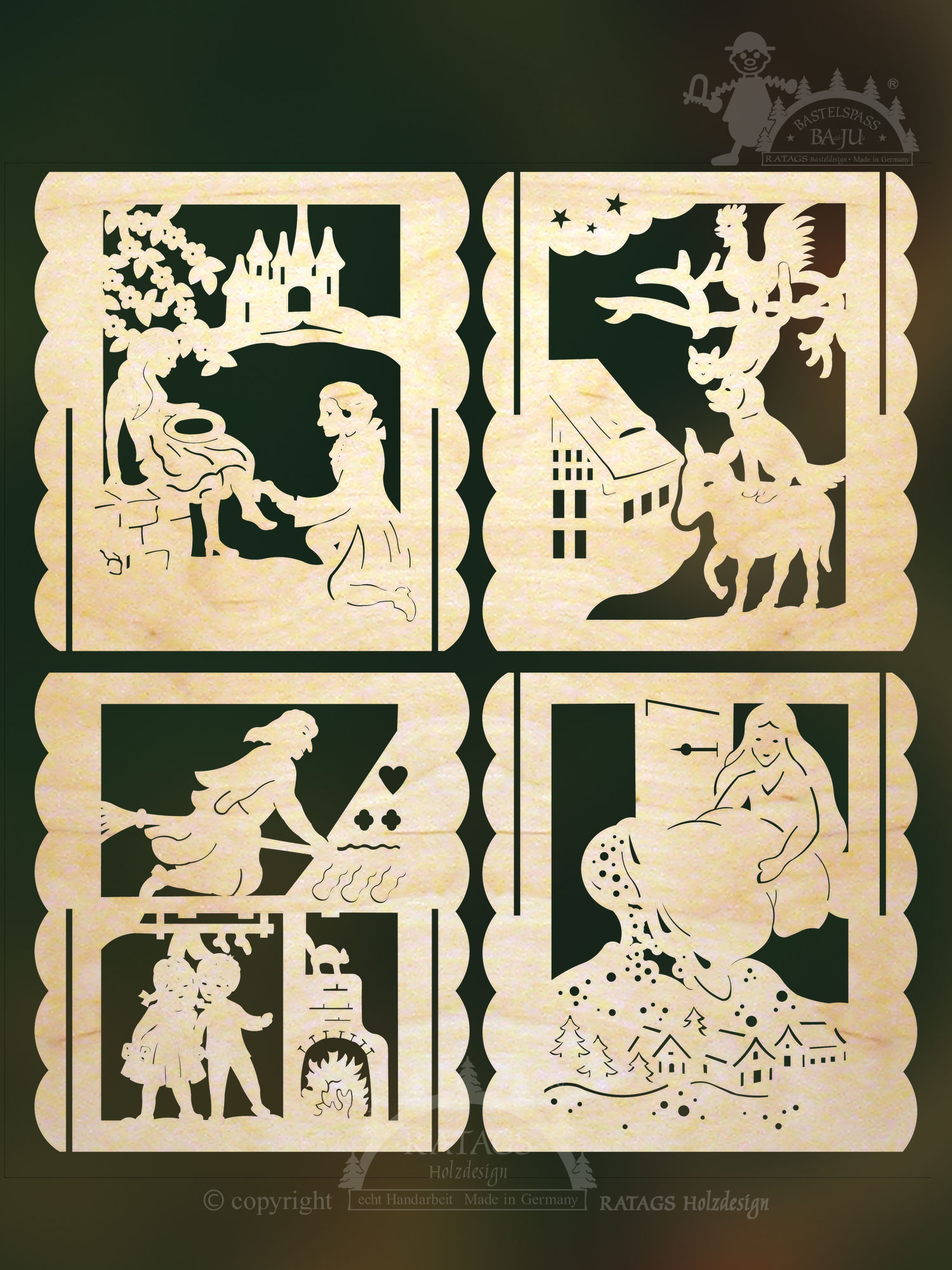 Tischlämpchen zum Basteln, Märchen Tischlämpchen zum Basteln, Märchen