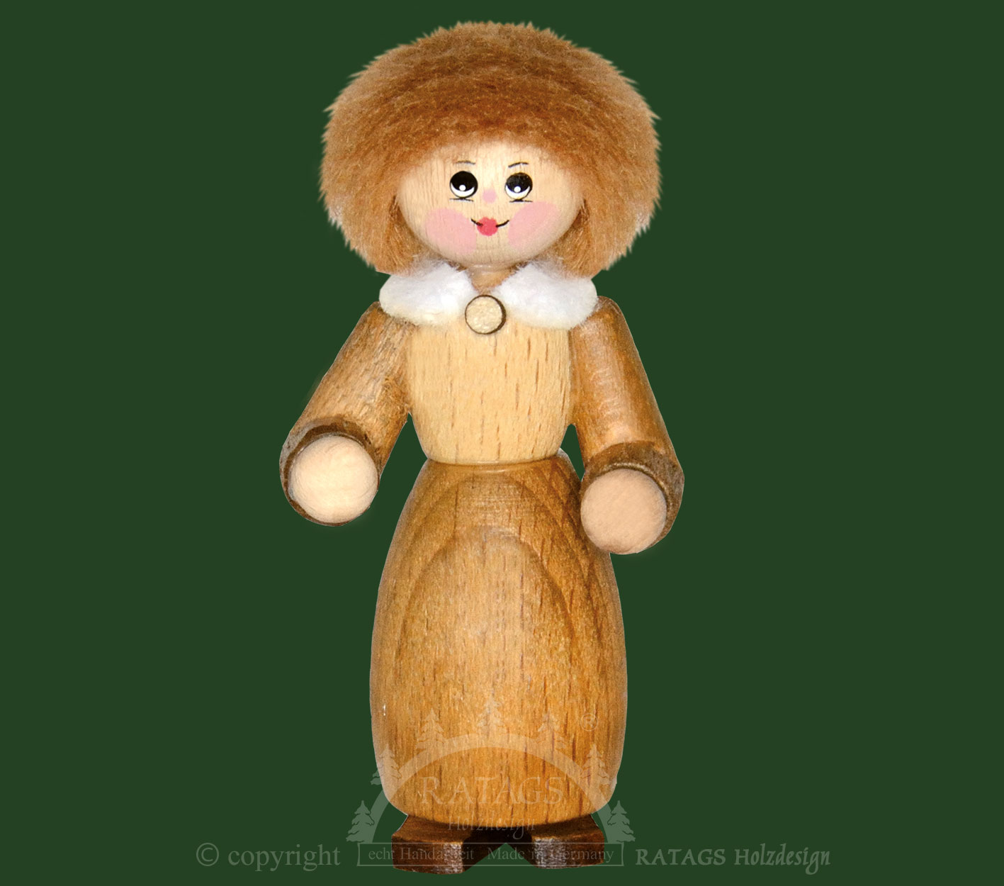 Sammler-Püppchen, Frau mit langem Kleid und weissem Kragen