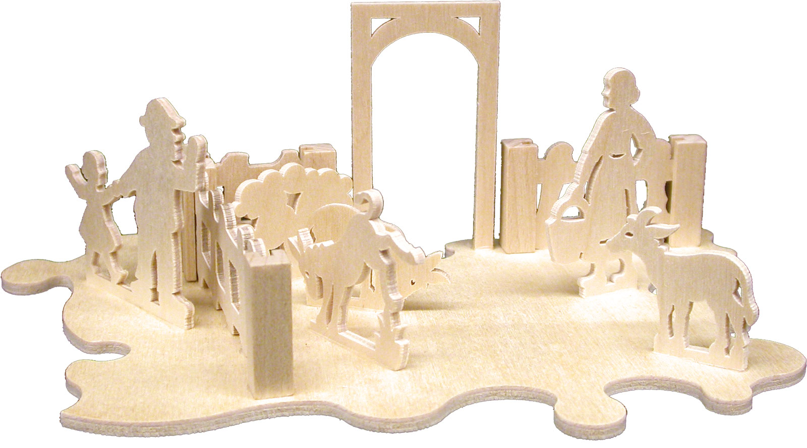 Puzzle Eselhof, zum Basteln, Eingang Puzzle Eselhof, zum Basteln, Eingang
