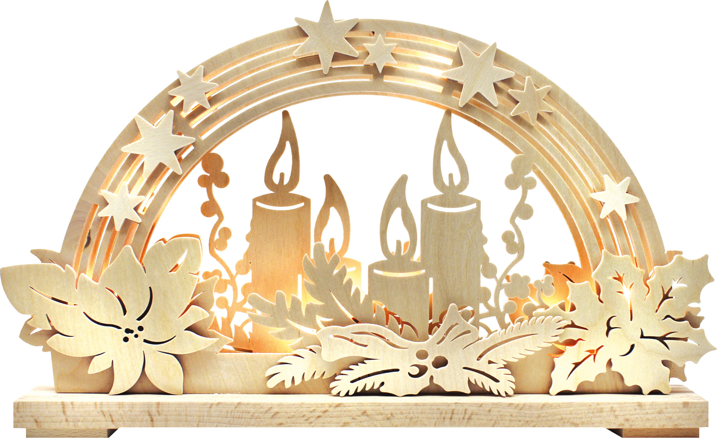 Schwibbogen kl., Lichterschein, Variante 2 Schwibbogen kl., Lichterschein, Variante 2