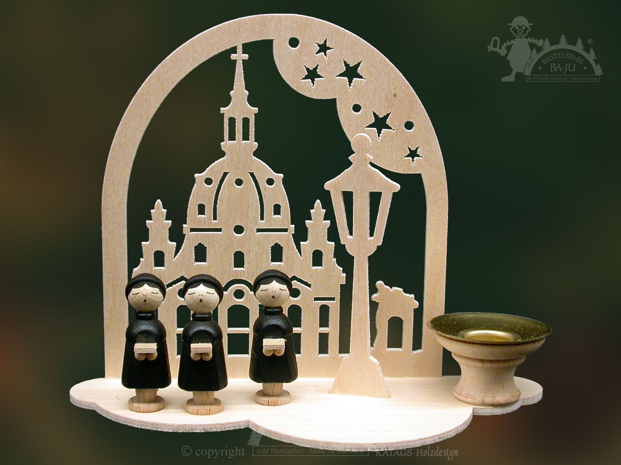 Tischschmuck zum Basteln, Wolke Frauenkirche Dresden Tischschmuck zum Basteln, Wolke Frauenkirche Dresden