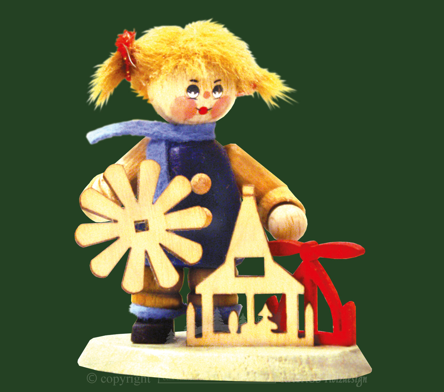 Sammler-Püppchen, Mädchen mit Pyramide Sammler-Püppchen, Mädchen mit Pyramide