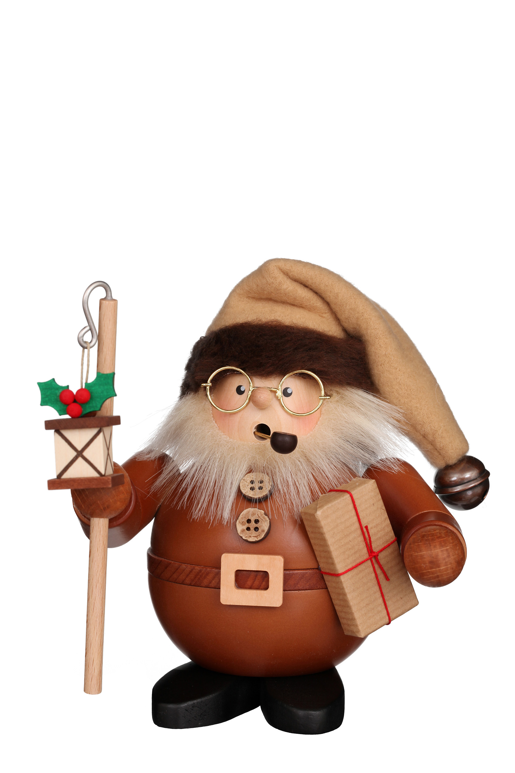 Räuchermann Weihnachtsmann mit Laterne n 15,5 cm