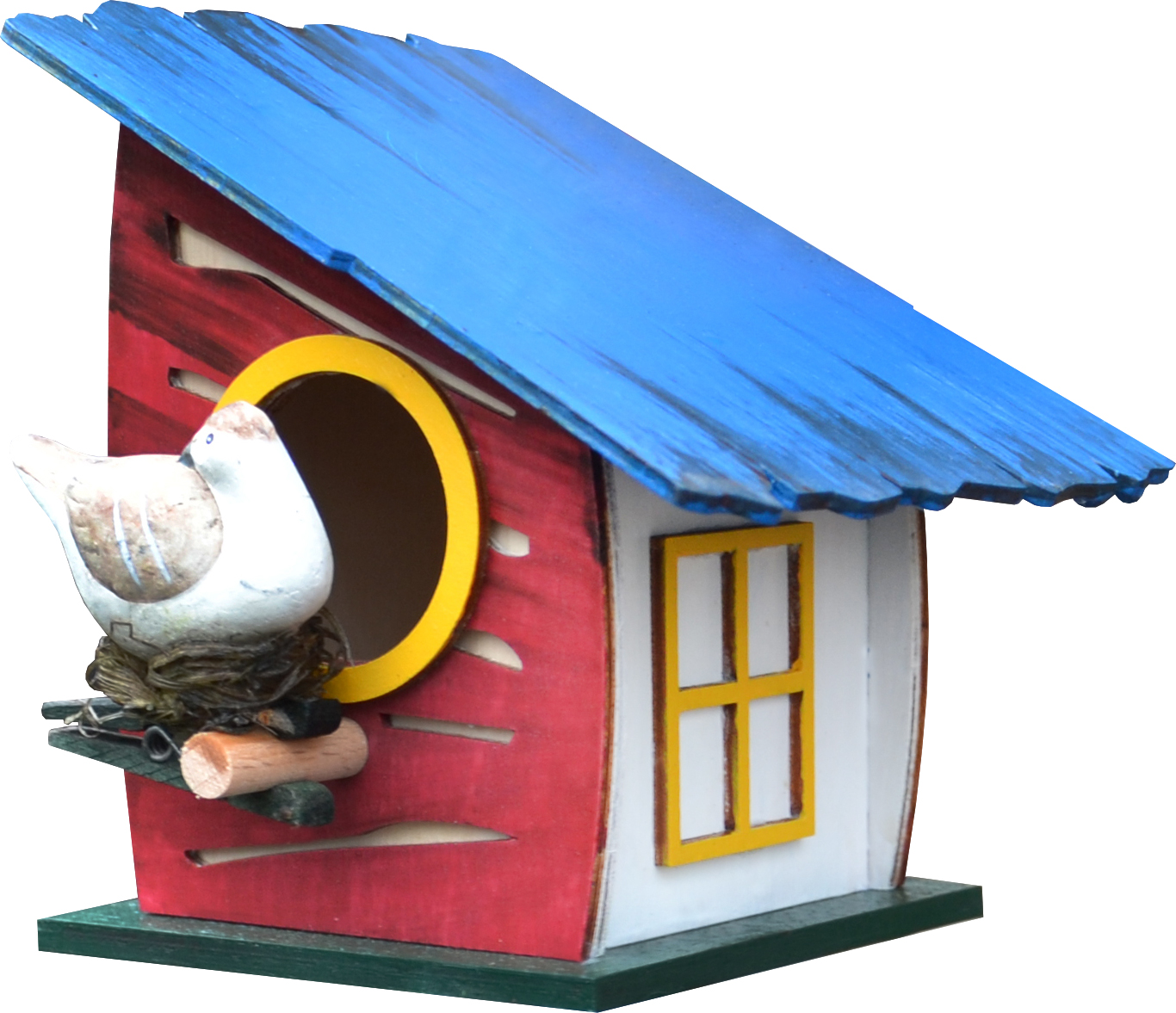BS Vogelhaus zum Hängen, klein, "Schiefdach" BS Vogelhaus zum Hängen, klein, "Schiefdach"
