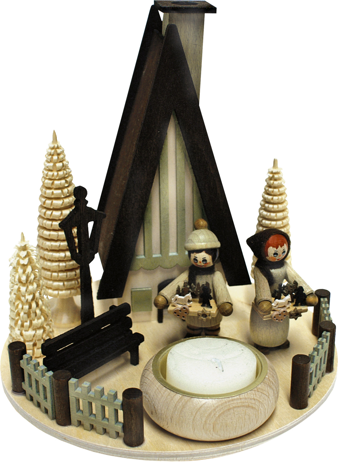 Lichterteller, Finnhütte, Striezelkinder