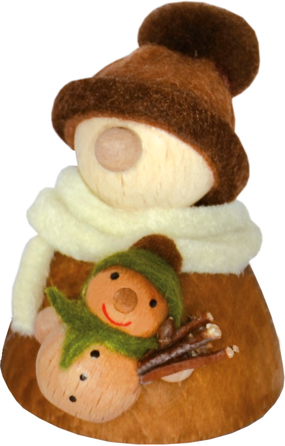 Molli braun/weiß mit Schneemann braun/gr Molli braun/weiß mit Schneemann braun/gr