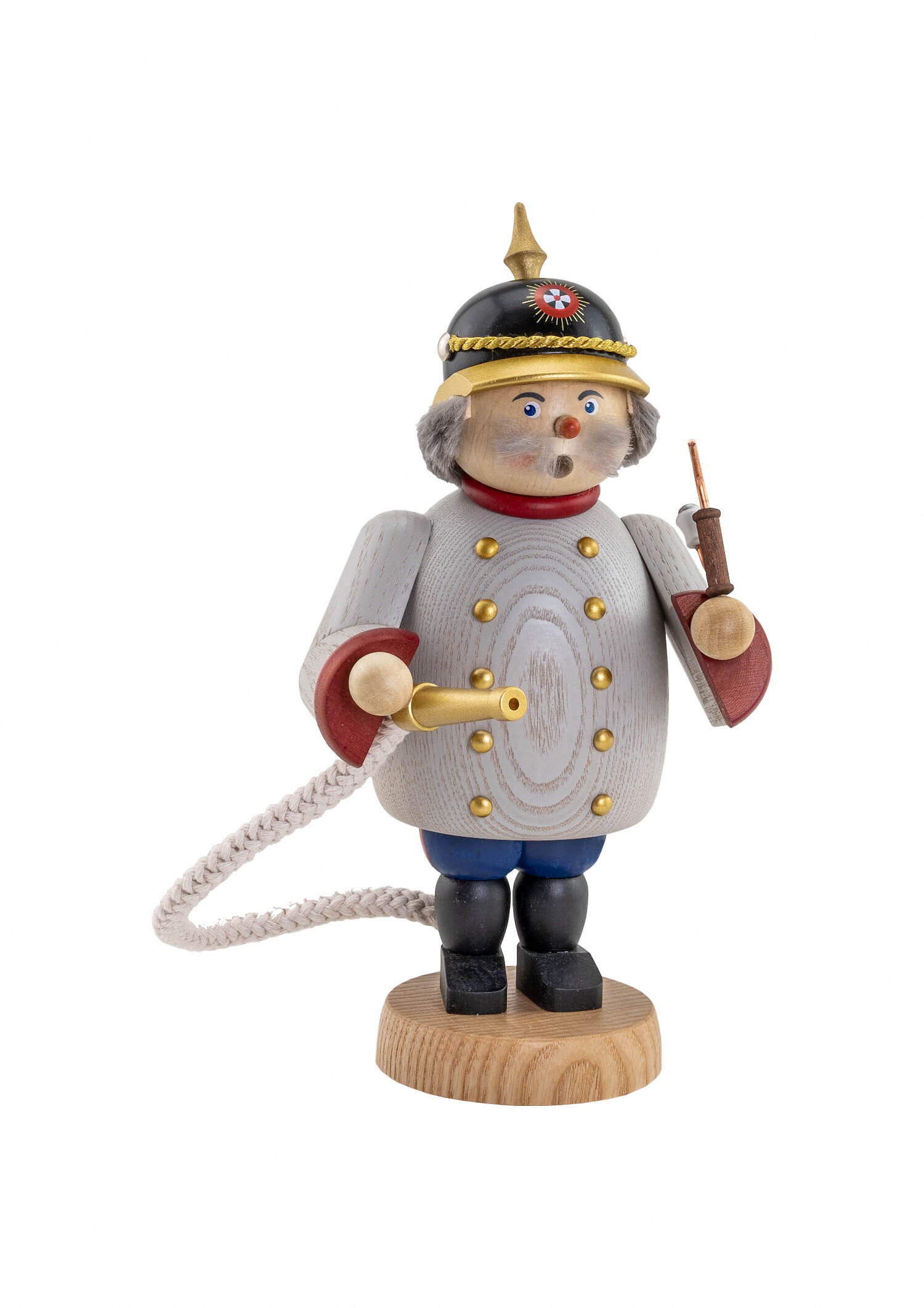 Gemütlicher Typ Feuerwehmann Räucherfigur
