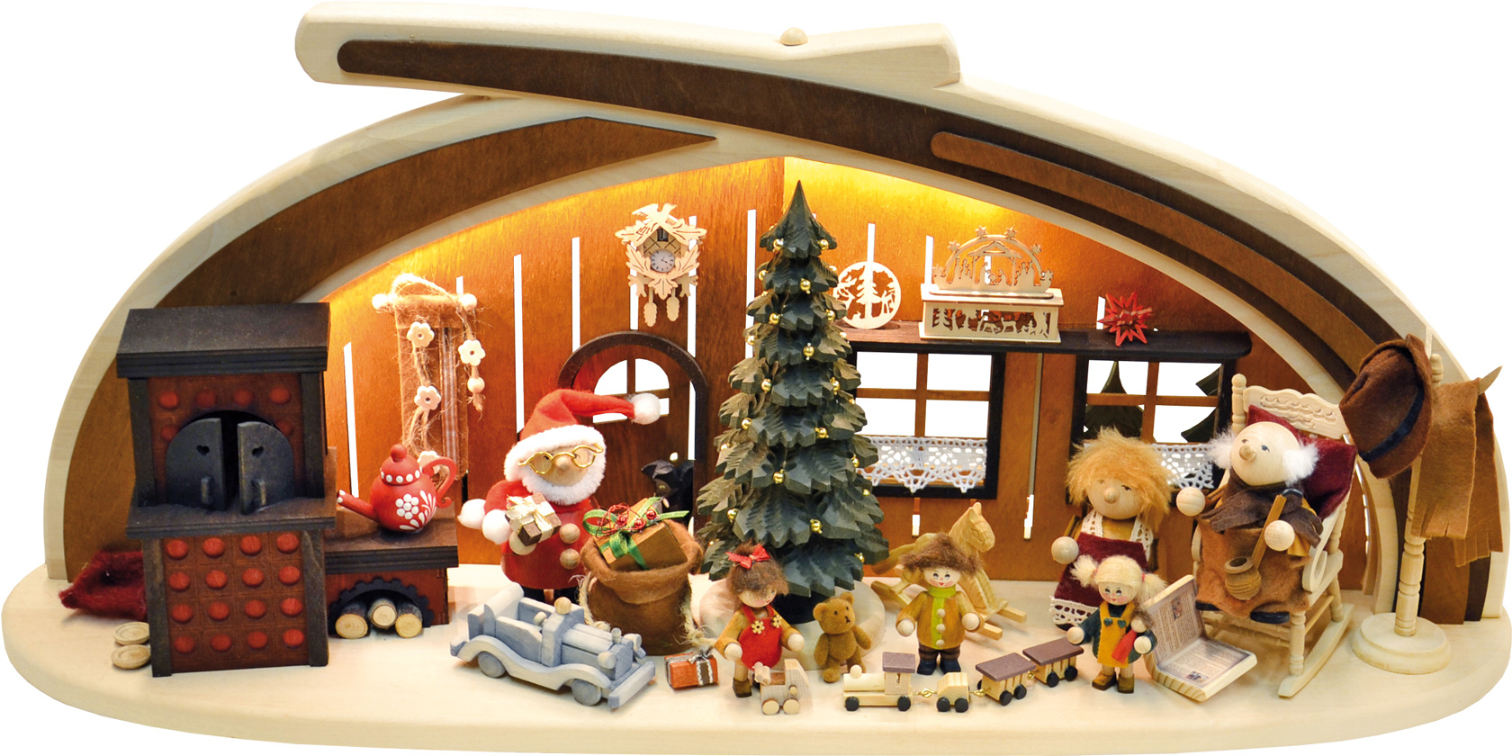 Massivholzbogen, Bescherung, mit LED-Beleuchtung Massivholzbogen, Bescherung, mit LED-Beleuchtung