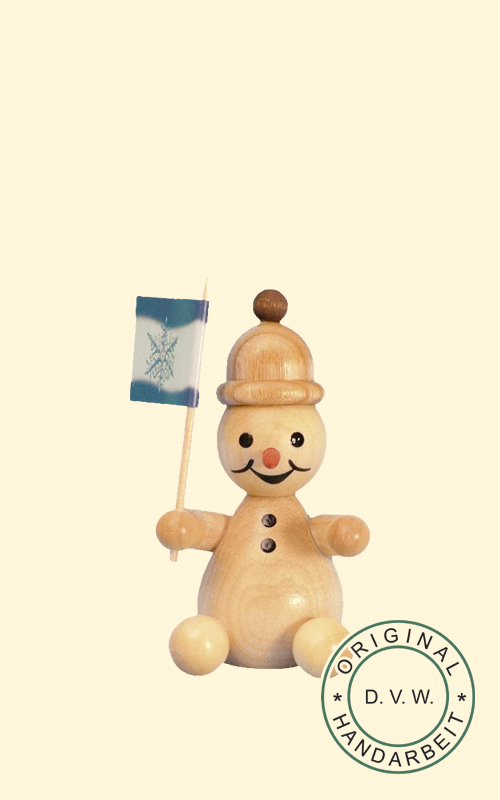 Schneemann, Zuschauer, Fahne 7 cm Schneemann, Zuschauer, Fahne 7 cm