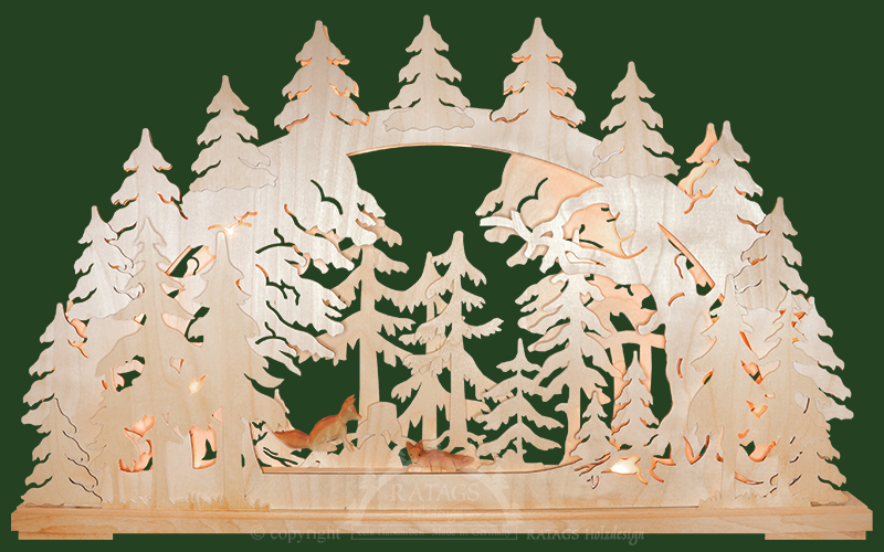 Schwibbogen zum Basteln, groß Im Wald Schwibbogen zum Basteln, groß Im Wald