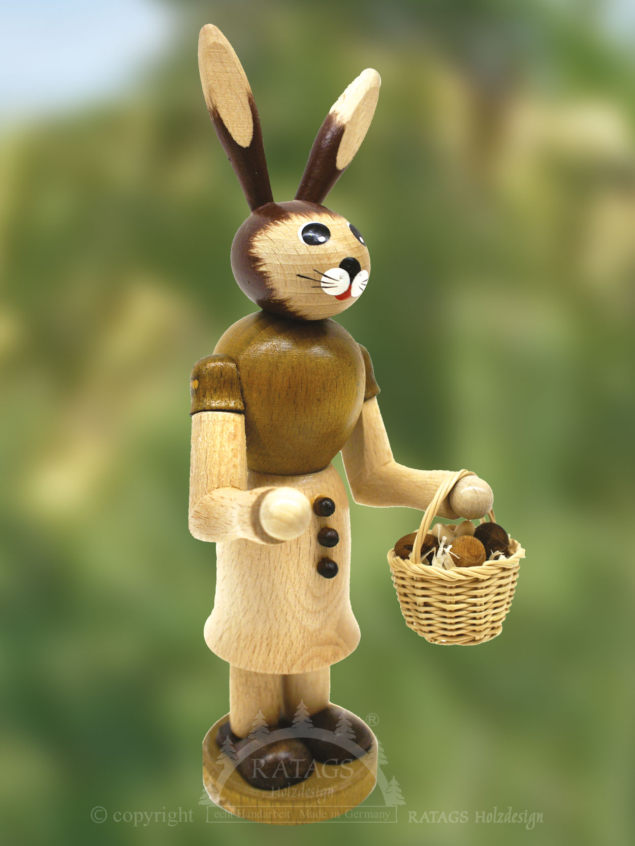 Hasenfrau mit Handkorb Hasenfrau mit Handkorb