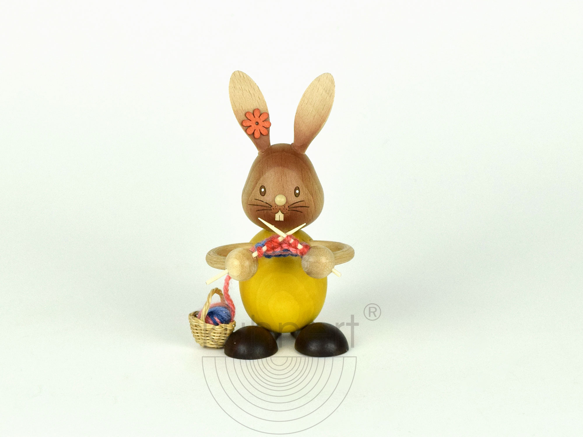 Osterhase, Stupsi Hase mit Strickzeug ca. 12 cm