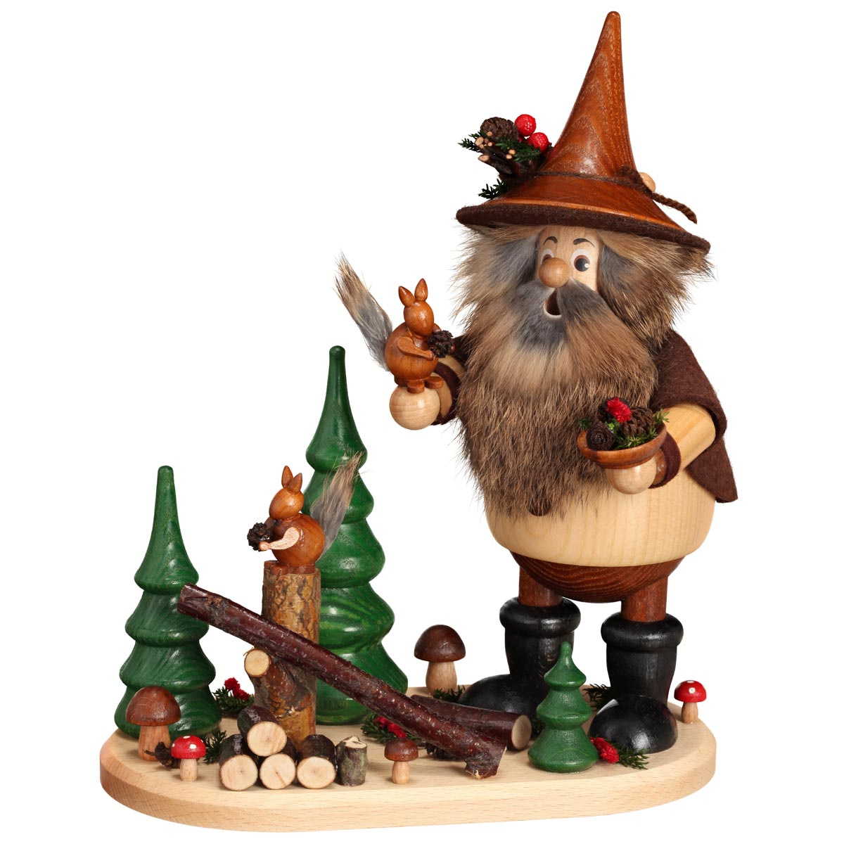 Waldwichtel mit Eichhörnchen