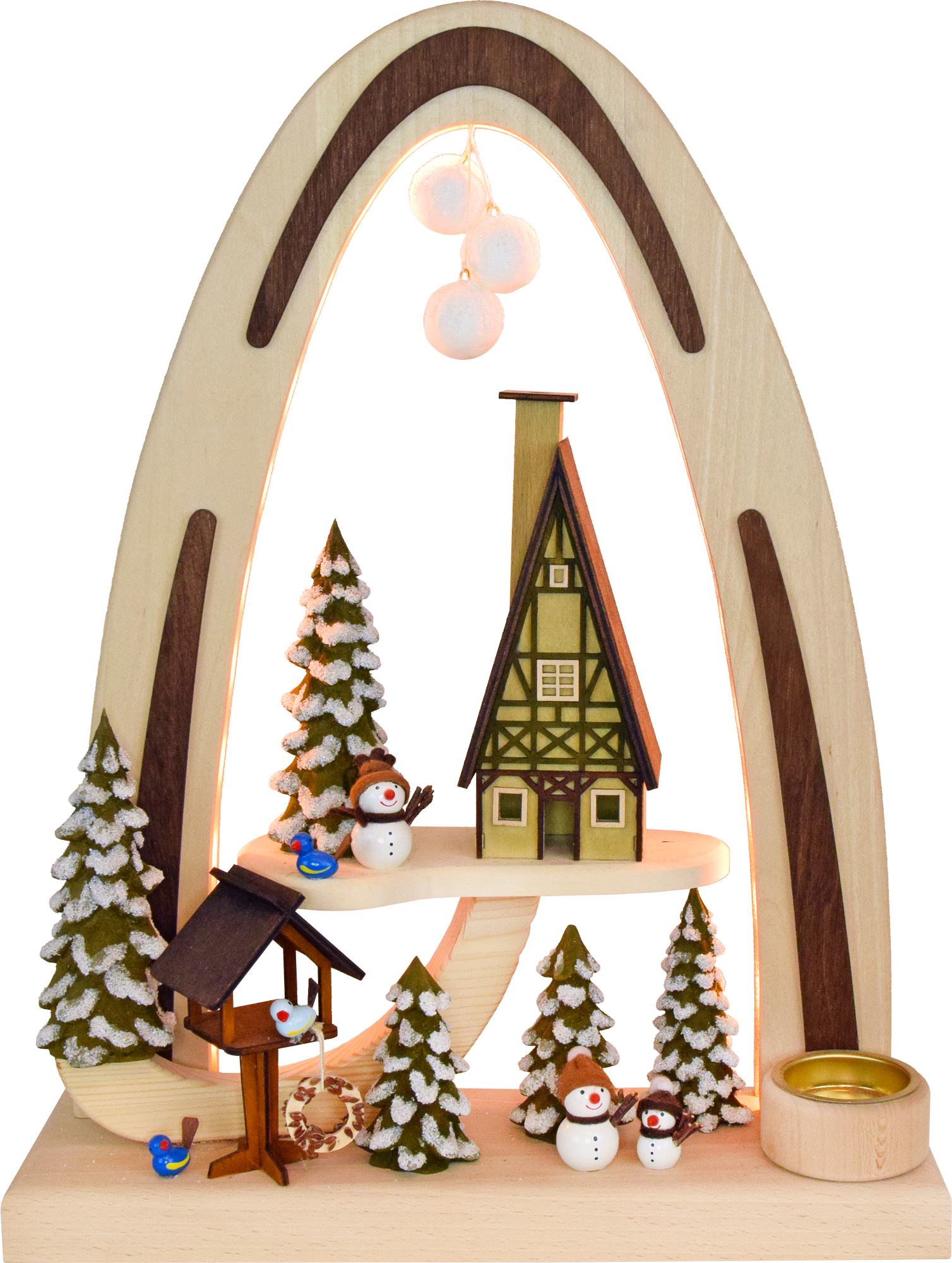 Massivholzbogen, Schneemannfreuden Massivholzbogen, Schneemannfreuden