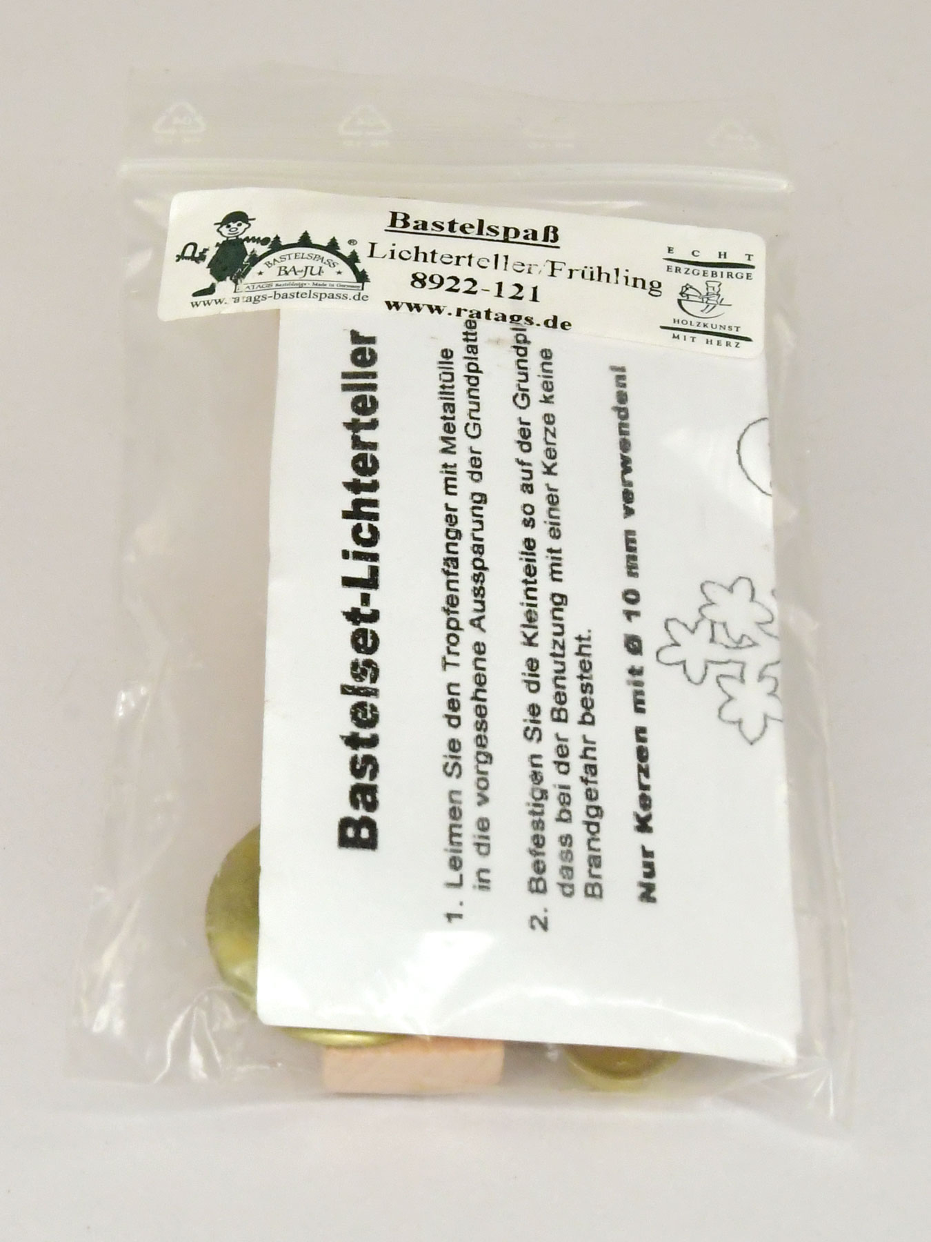 Kerzenhalter zum Basteln, Frühling Kerzenhalter zum Basteln, Frühling