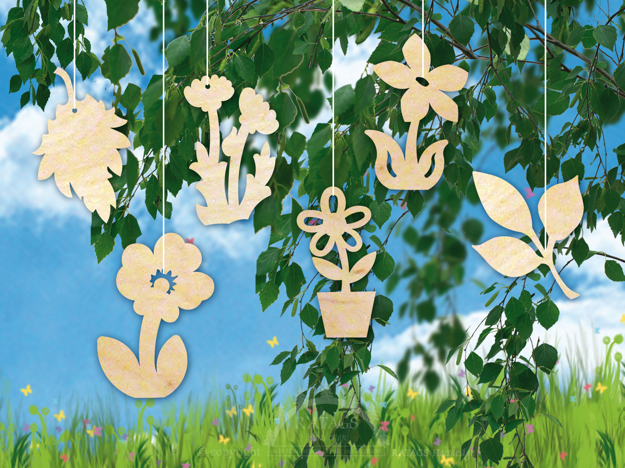 Baumbehang, Blumen