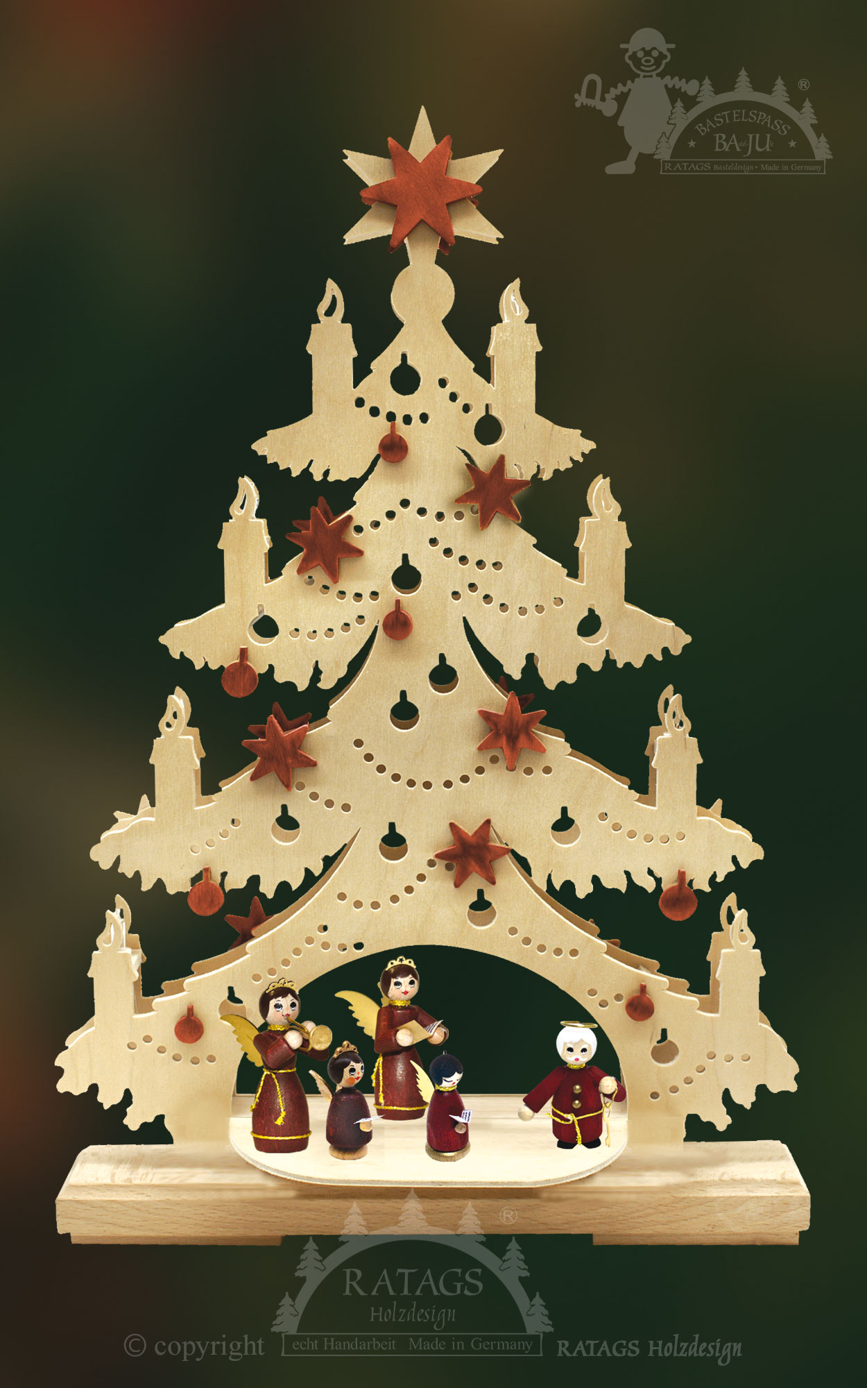 Tanne zum Basteln, klein, Weihnachtskette