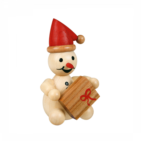 Schneemann Junior rote Mütze 7 cm