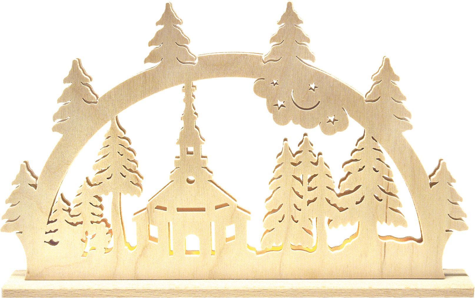 Schwibbogen Niederspannung, Kirche, LED Schwibbogen Niederspannung, Kirche, LED