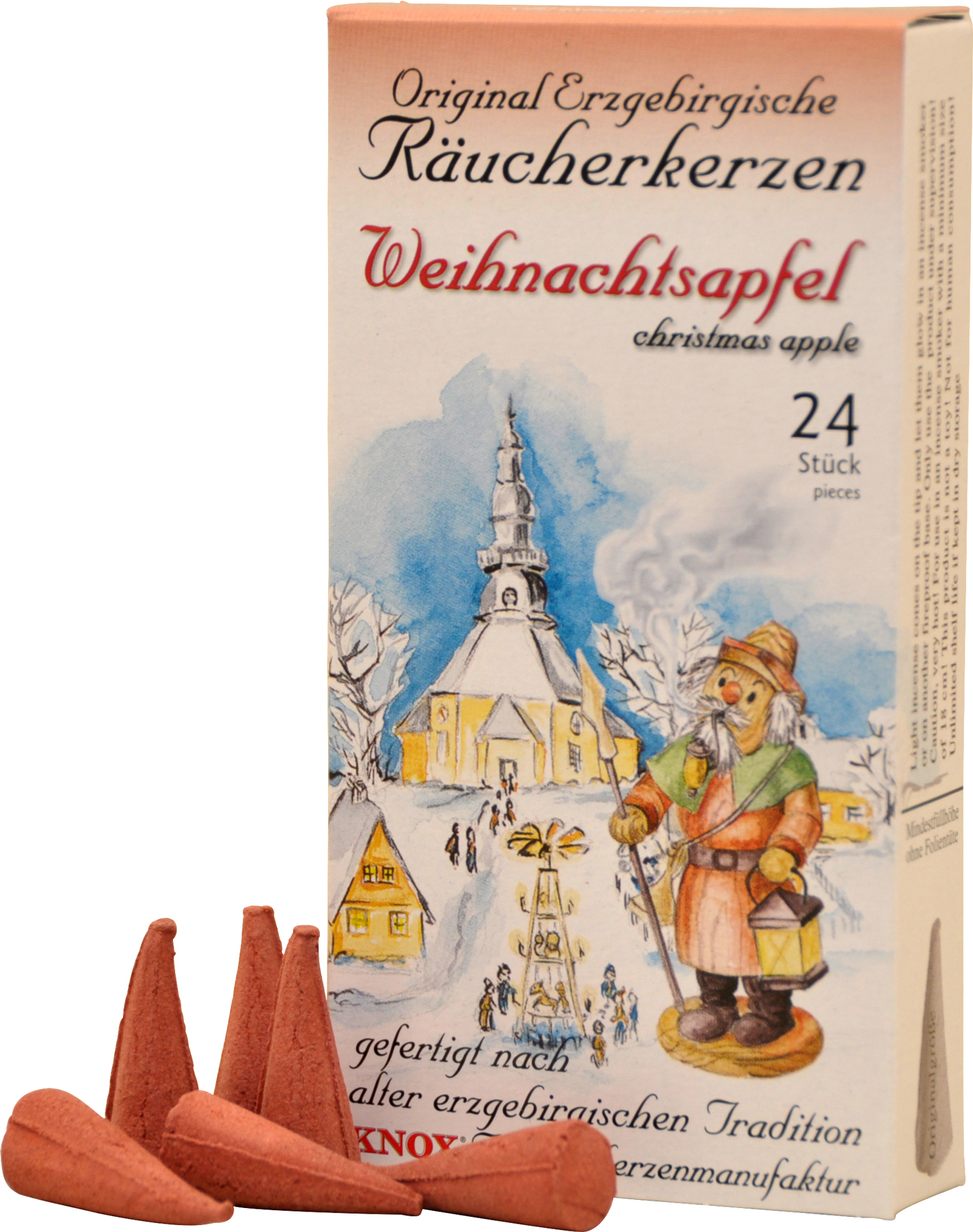 KNOX - Erzgebirgische Räucherkerzen Weihnachtsapfel KNOX - Erzgebirgische Räucherkerzen Weihnachtsapfel