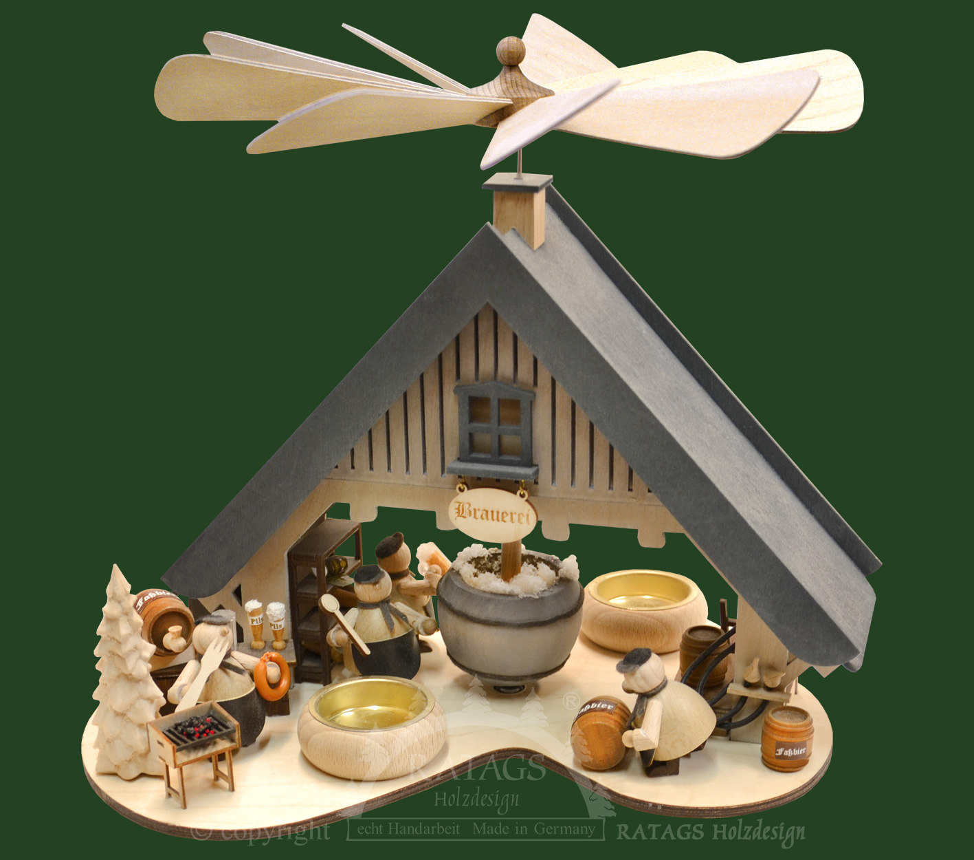 Hauspyramide, Brauerei, NEU 2015, Teelichter