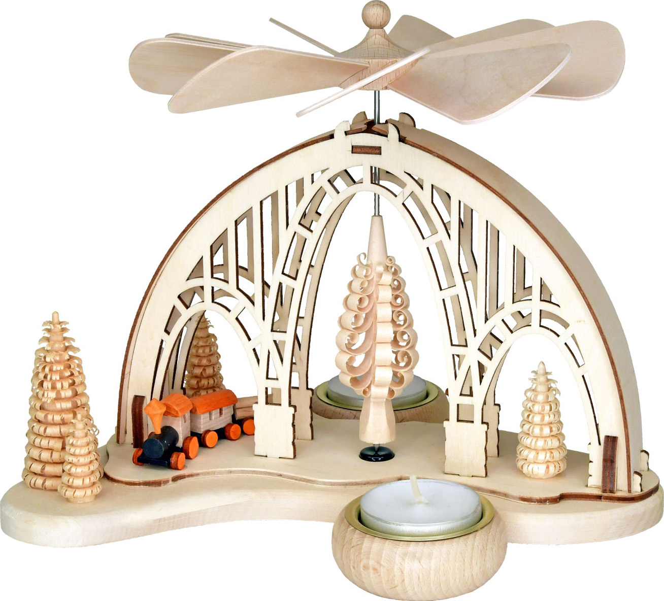 Tischpyramide, Eisenbahnviadukt 2 Teelichthalter